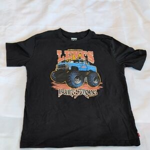 Levi’s Monster Truck Graphic Tee Black Youth Large Boys Graphic T-Shirt